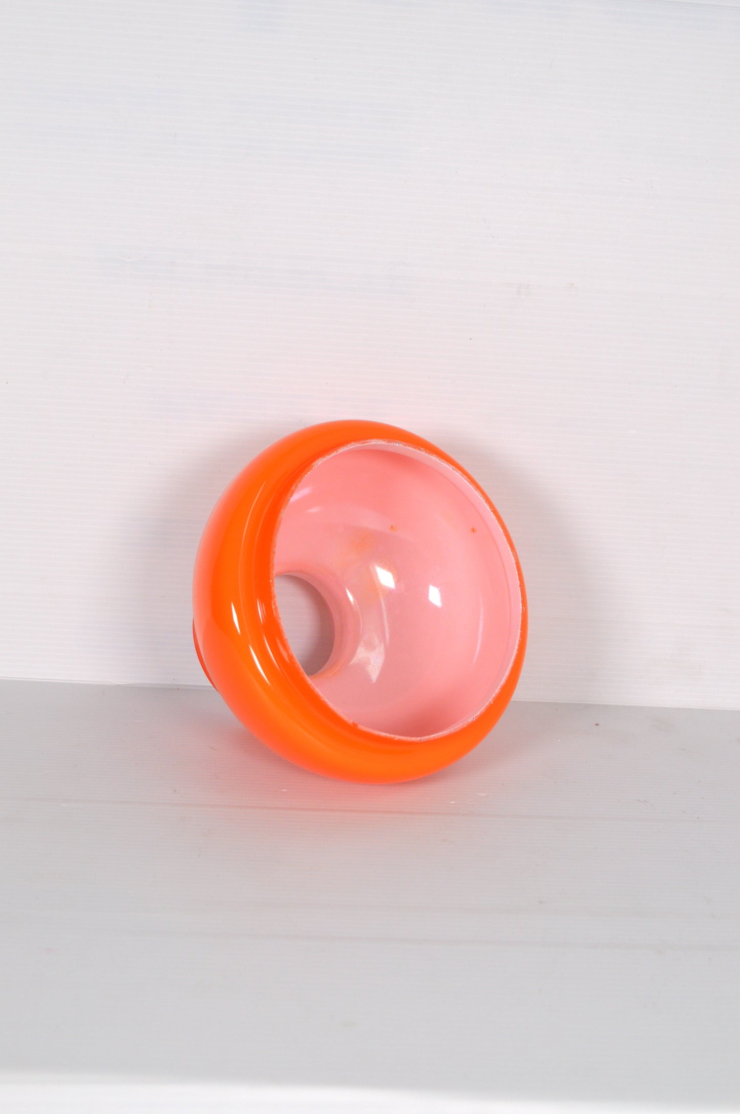 Abat-jour en opaline orange