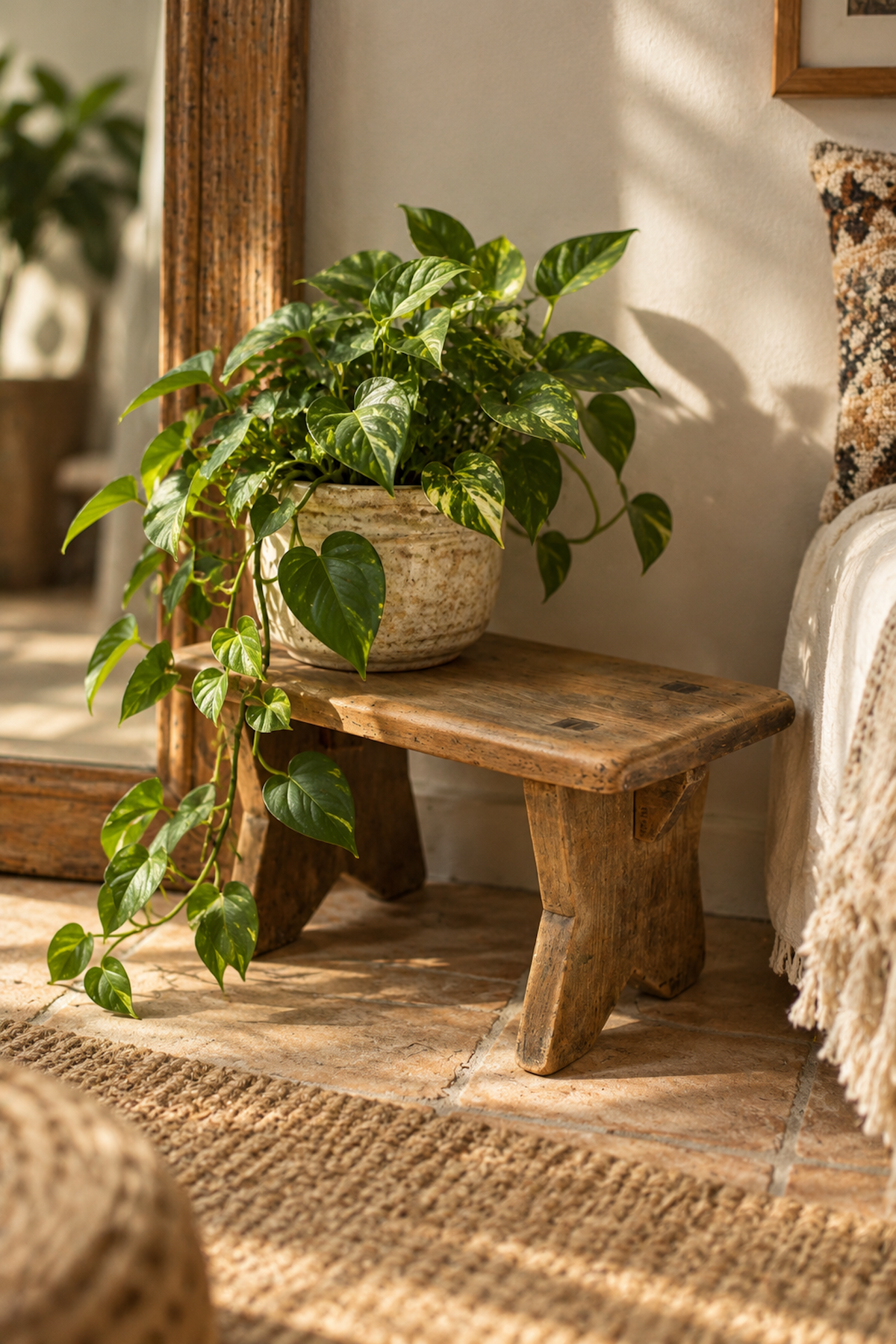 Tabouret en bois
