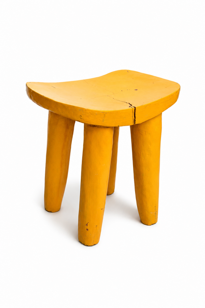 Tabouret du Bénin Jaune