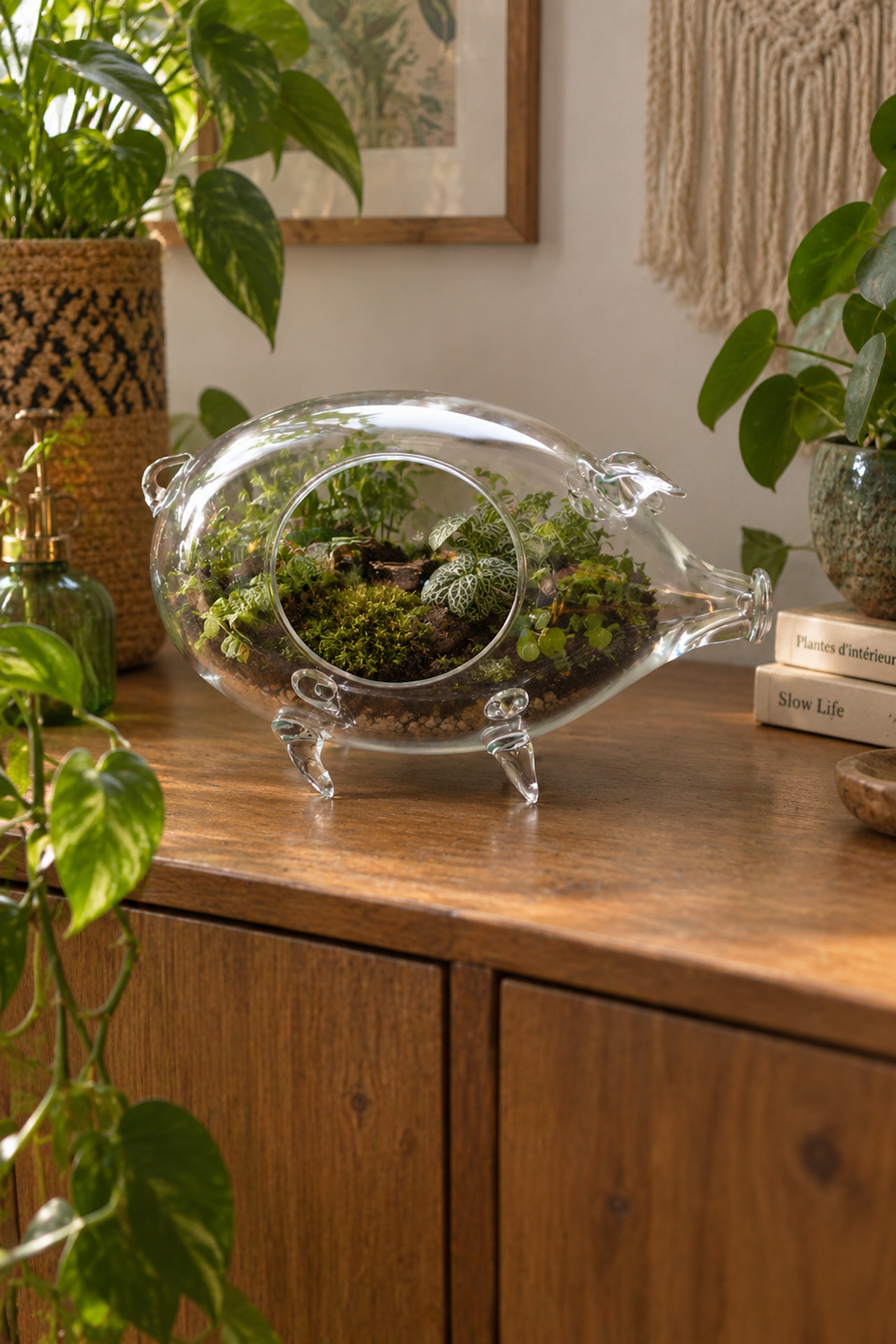 Terrarium en verre