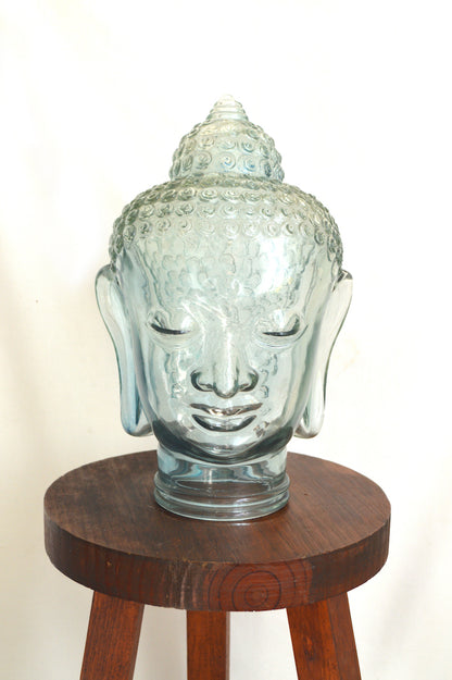 tete de bouddha en verre