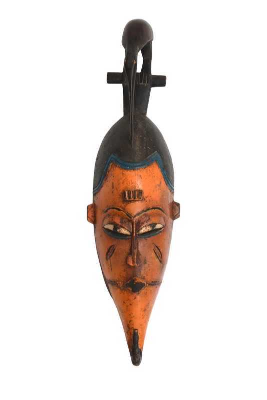 Masque Sénoufo en bois sculpté Côte d'Ivoire