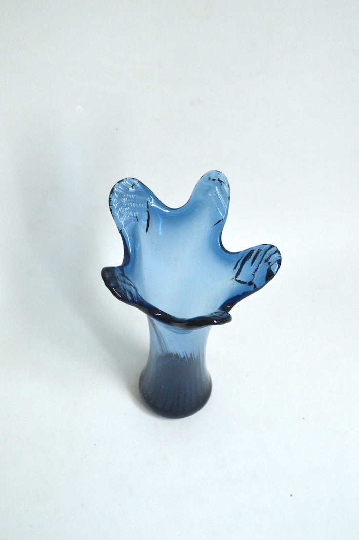 vase bleu vintage