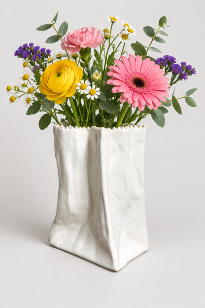 Vase Papier Kraft style Tapio Wirkkala