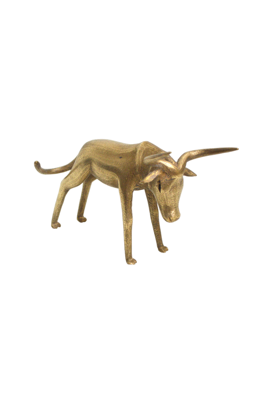zébu en bronze
