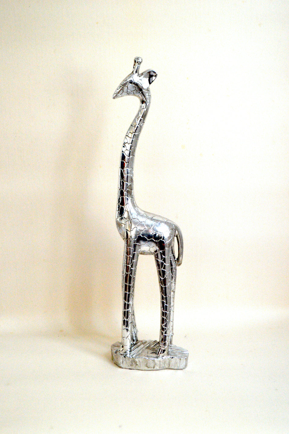 Girafe argentée