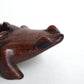 grenouille en bois sculpté