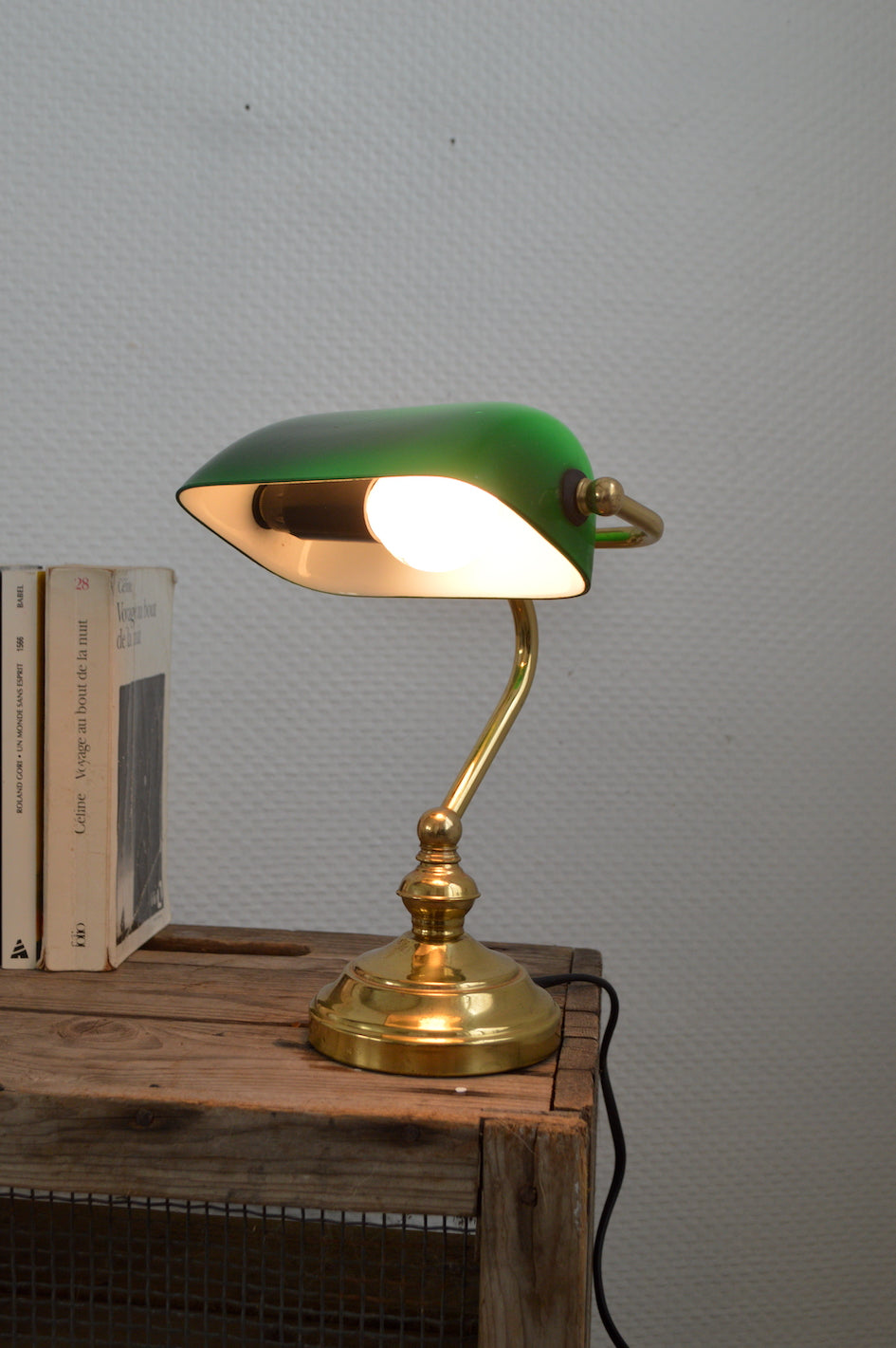 lampe de banquier vintage