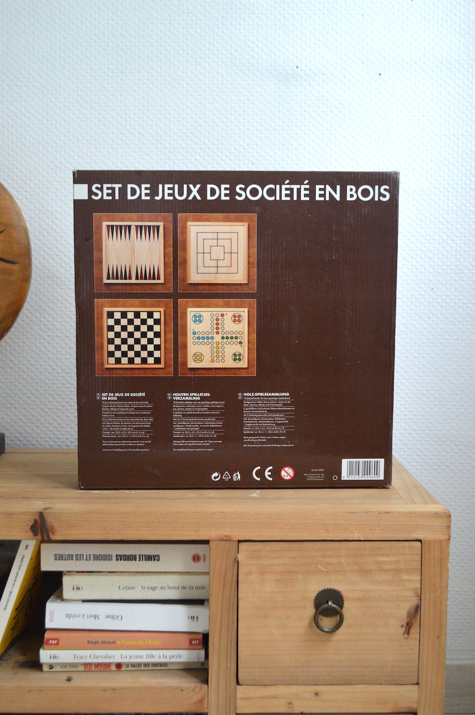 Set de 10 jeux de société en bois
