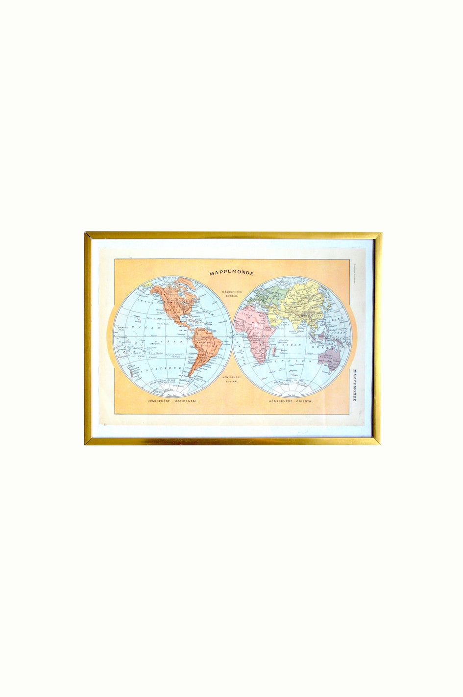 Carte ancienne du monde