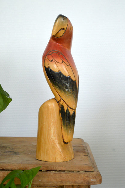 Perroquet en bois