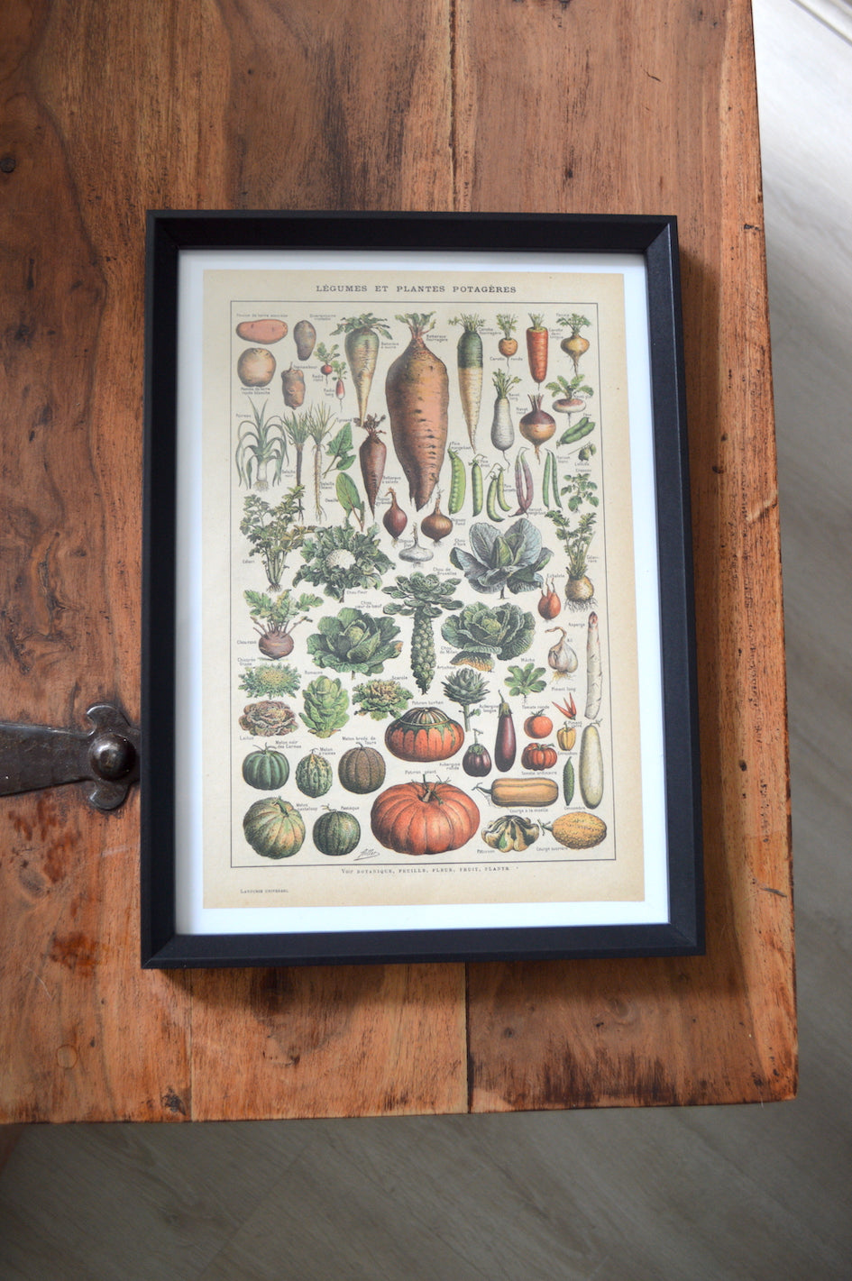 Lithographie sur les légumes