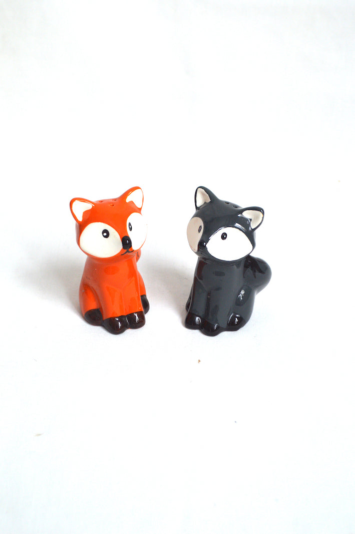 Salière et Poivrière Renards