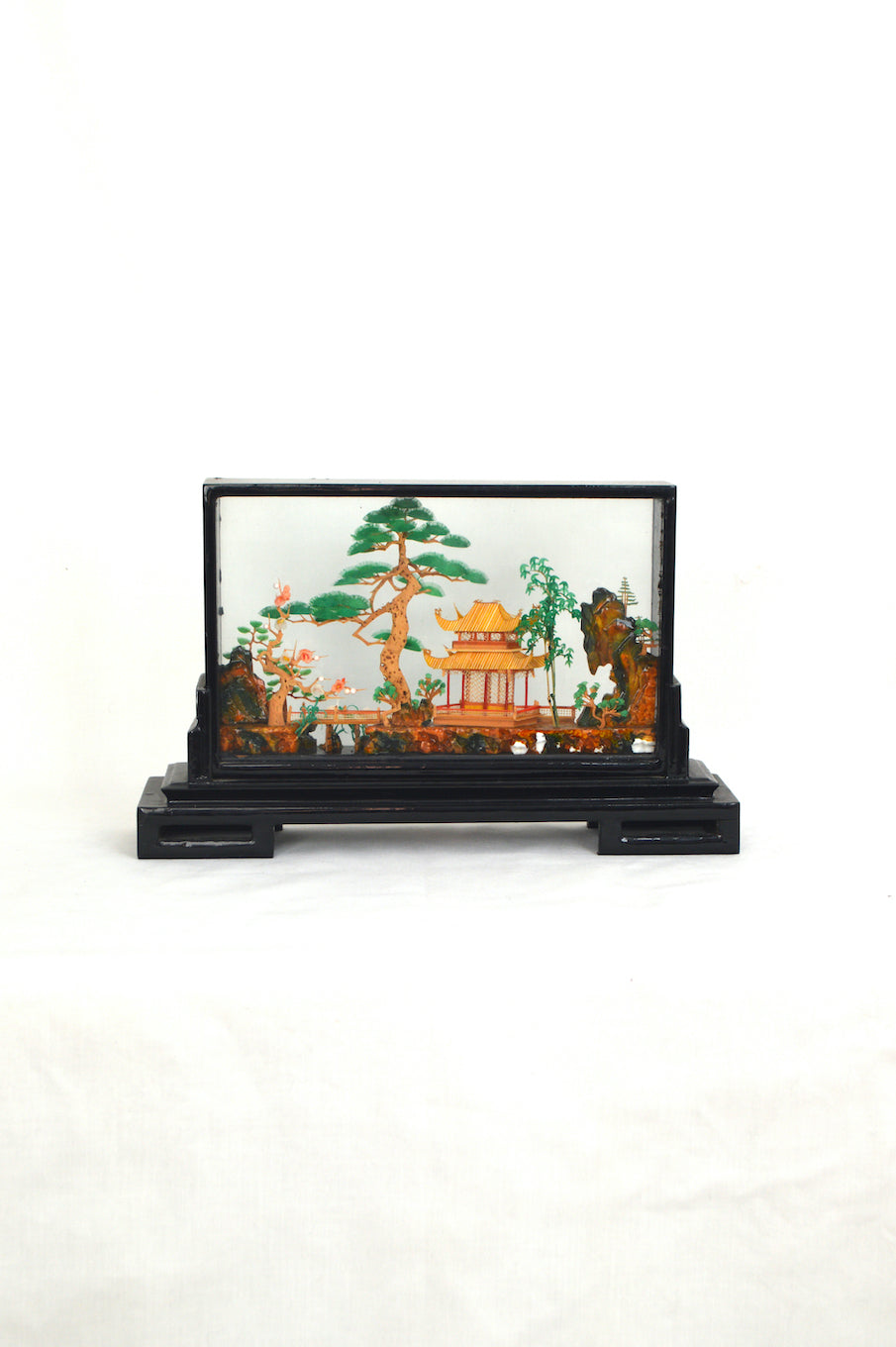 Diorama asiatique en liège
